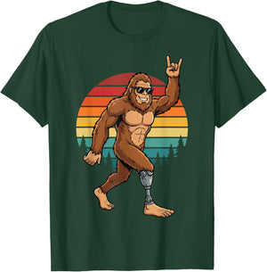 Bigfoot Prosthetic Leg Amputee T-Shirt - T-Shirt | Forest
