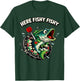 Lustiges Big Fish Motiv für Dartspieler | Fisch & Bullseye T-Shirt - T-Shirt | Forest