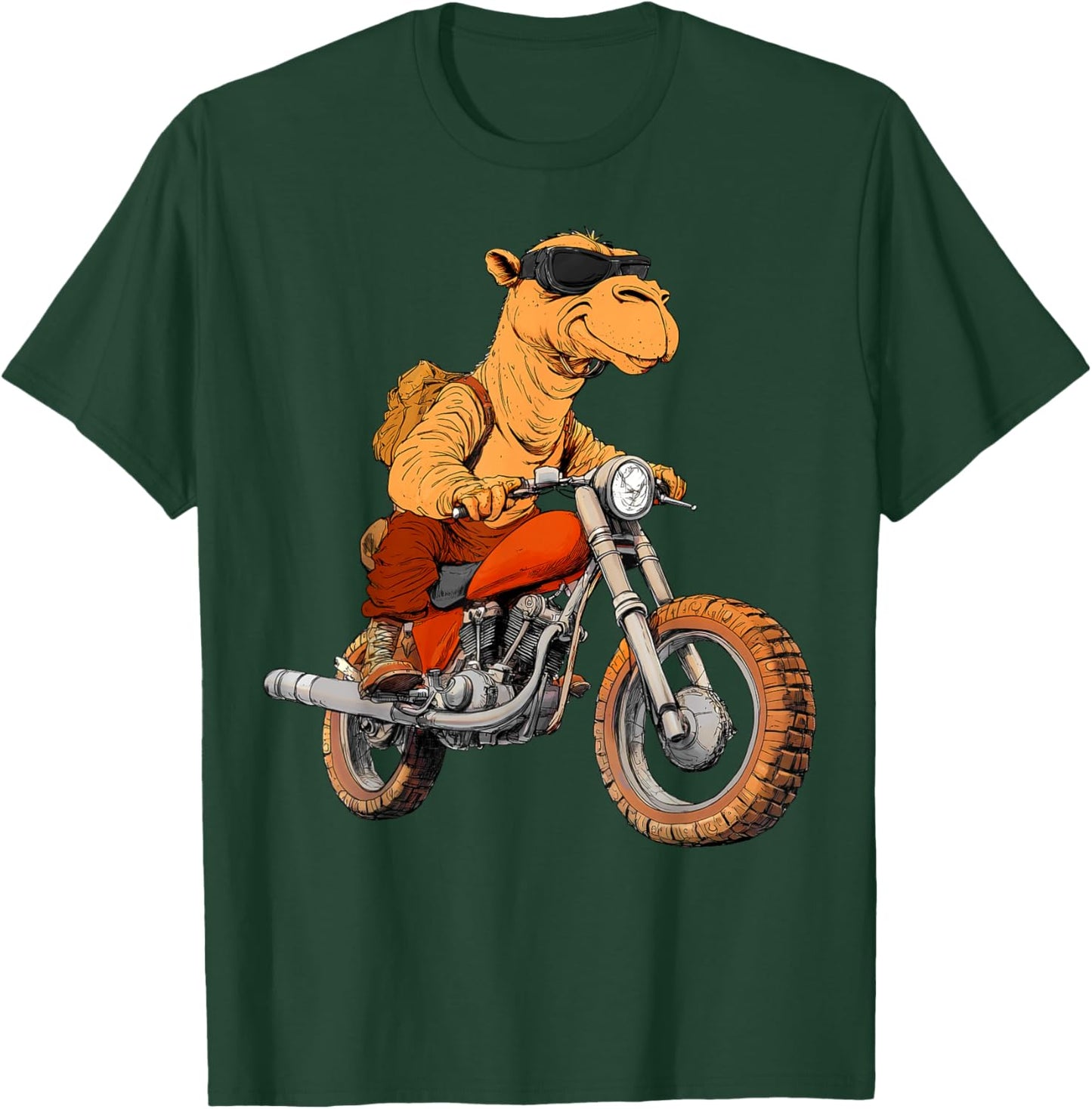 Moto Chameau T-Shirt - T-Shirt | Forest