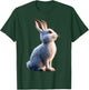 Rabbit Snow Hare Hare Fleece Hare White Rabbit T-Shirt - T-Shirt | Forest