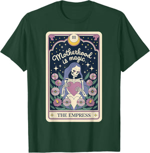 The Empress III Motherhood is Magic Tarot Card Wildflower T-Shirt - T-Shirt | Forest