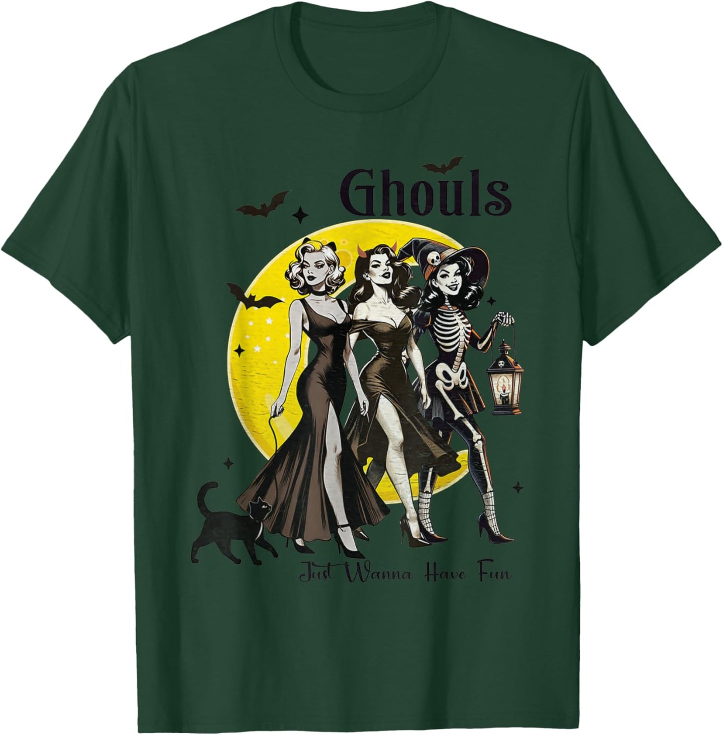 Ghouls Just Wanna Have Fun Women Funny Halloween T-Shirt - T-Shirt | Forest
