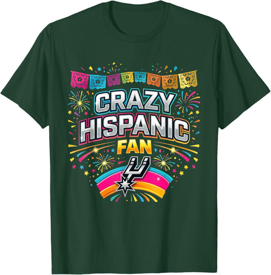 Crazy Hispanic Fan T-Shirt - T-Shirt | Forest