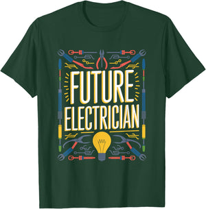 Future Electrician Graduation School Kids Toddler Women Men T-Shirt - T-Shirt | Forest
