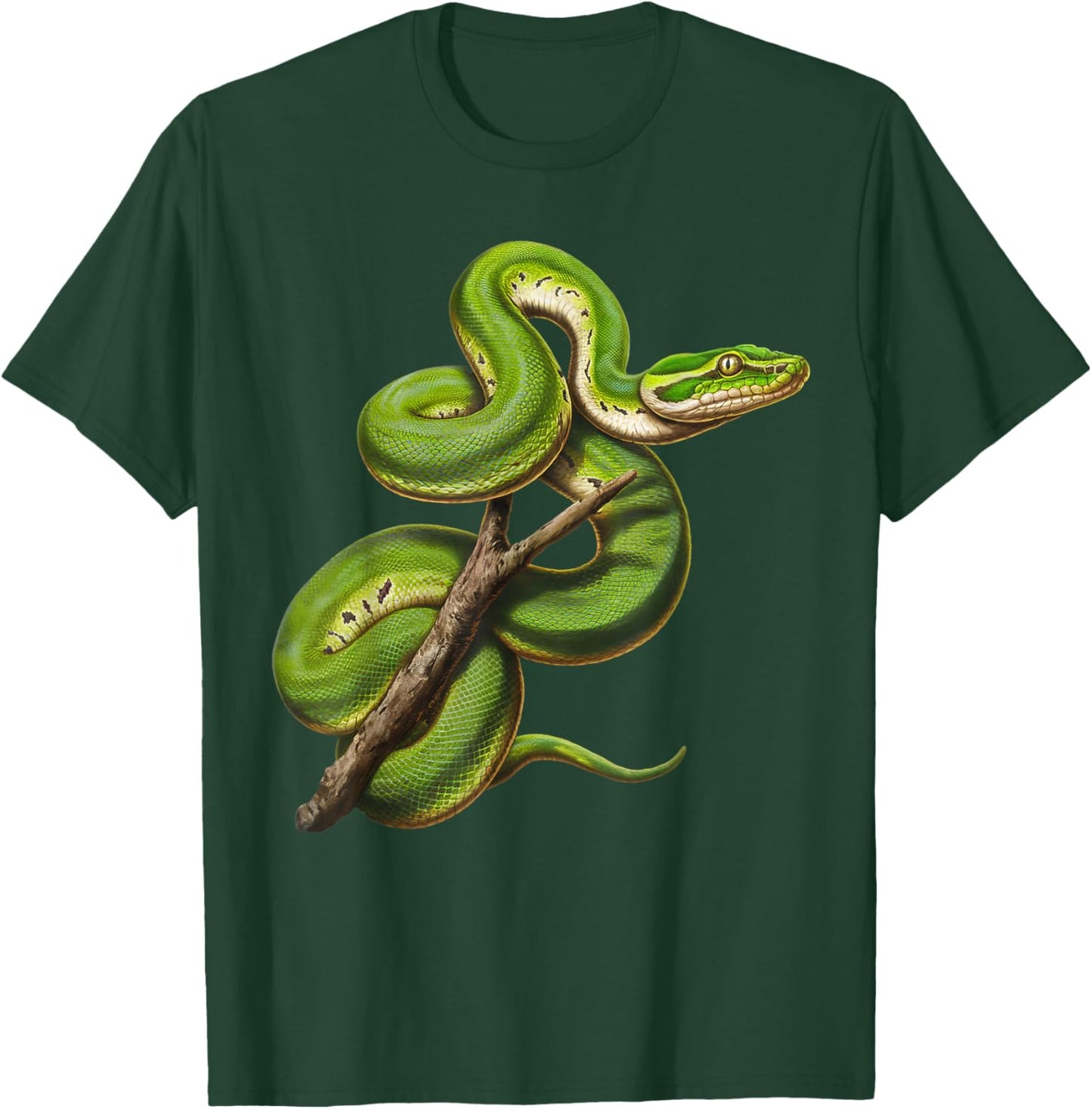 Green Tree Python Owner Reptiles for Snake Lover T-Shirt - T-Shirt | Forest