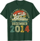 Legends Since December 2014 Vintage Retro 10th Birthday Boys T-Shirt - T-Shirt | Forest
