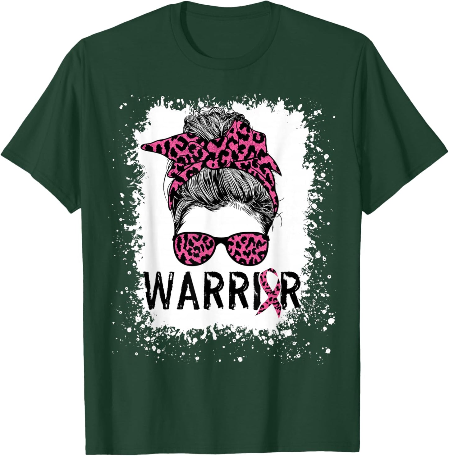 Warrior Breast Cancer Shirts Awareness Support Pink Ribbon T-Shirt - T-Shirt | Forest