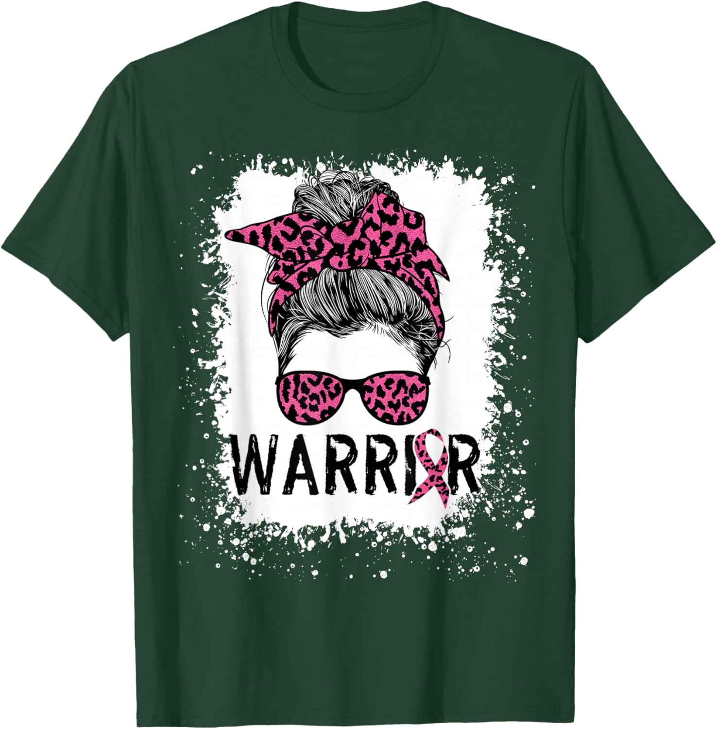 Warrior Breast Cancer Shirts Awareness Support Pink Ribbon T-Shirt - T-Shirt | Forest