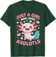 Just A Girl Who Loves Axolotls Cute Axolotl Lover T-Shirt - T-Shirt | Forest