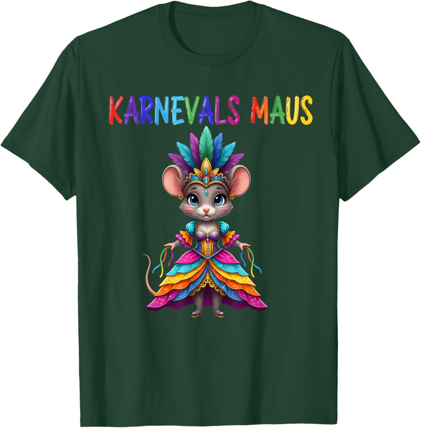 Carnival Mouse Costume for Fancy Dress and Carnival T-Shirt - T-Shirt | Forest