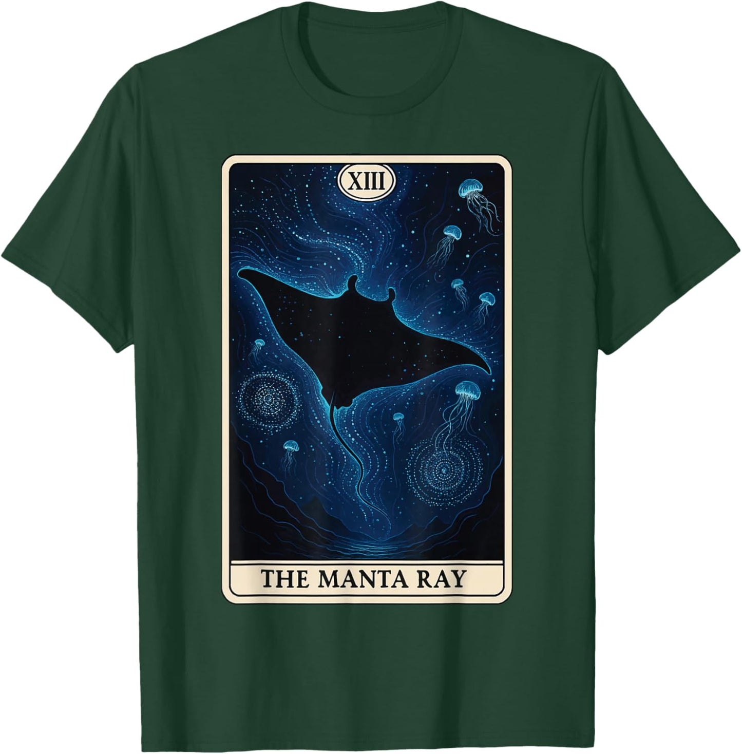 The Manta Ray Tarot Card T-Shirt - T-Shirt | Forest