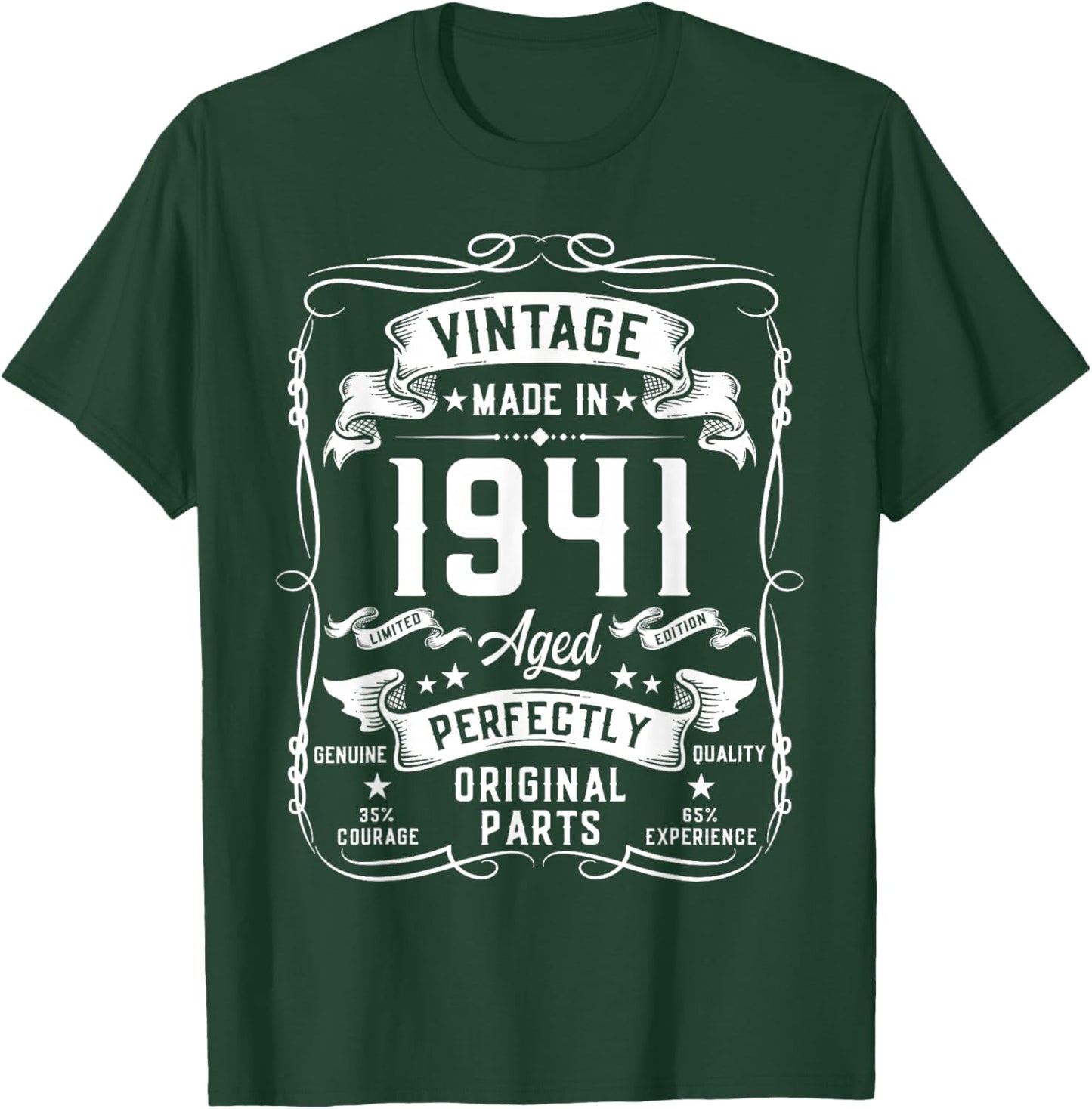 Vintage 1941 85yr 85th Birthday Gifts 85 Years Old T-Shirt - T-Shirt | Forest