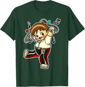 Kewpie Baby Musician Music Lover T-Shirt - T-Shirt | Forest