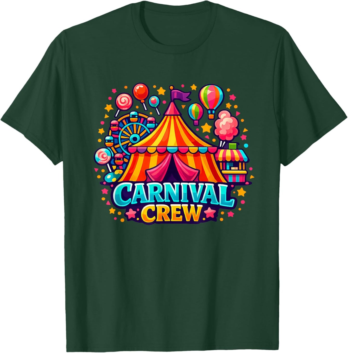 Carnival Crew Matching Group Fair Festival T-Shirt - T-Shirt | Forest