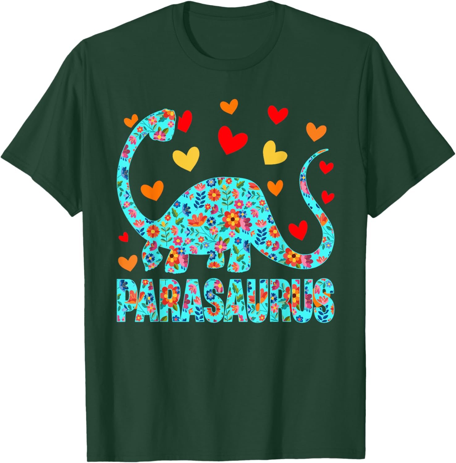 Parasaurus Paraprofessional Paraeducator Dinosaur Lover T-Shirt - T-Shirt | Forest