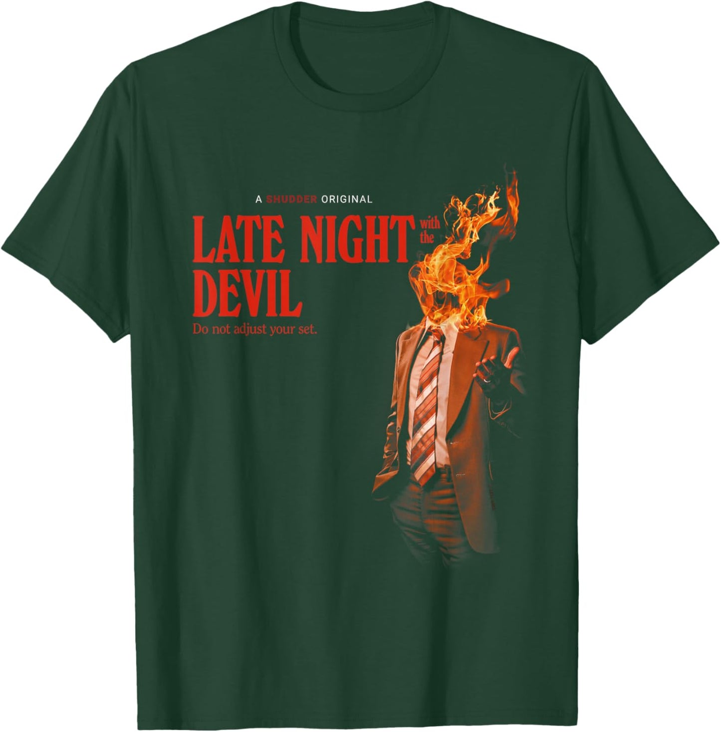 Late Night with The Devil Fire T-Shirt - T-Shirt | Forest
