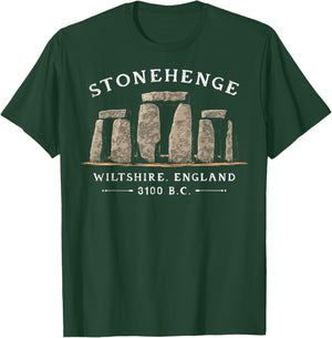 Stonehenge Wiltshire England 3100 B.C. Rocks Vintage T-Shirt - T-Shirt | Forest