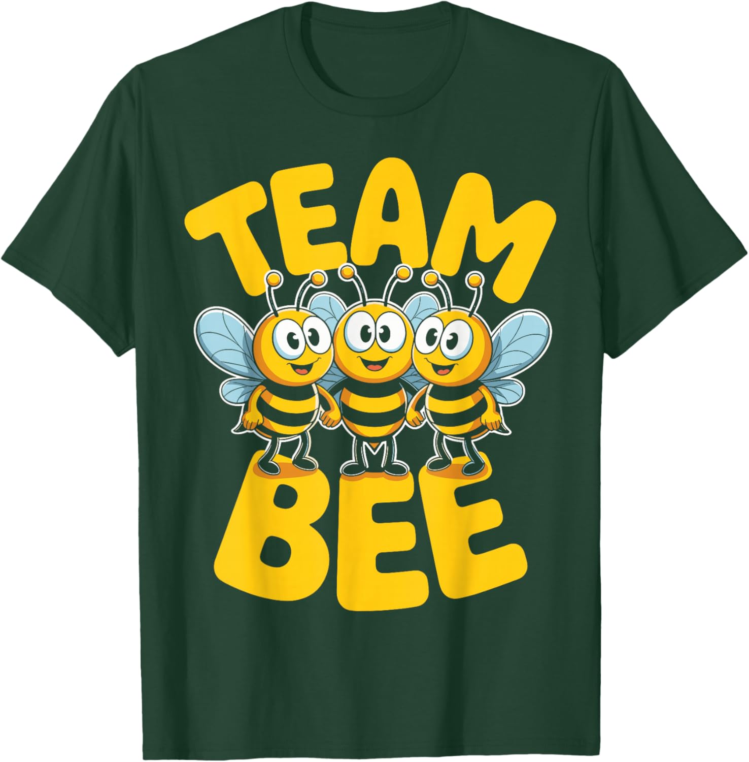 Bee Team Cute Cartoon Apiarist Beehive Party Bumblebee T-Shirt - T-Shirt | Forest