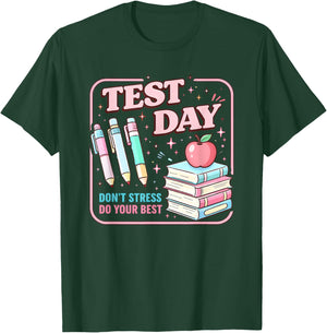 Test Day STAAR Teacher Testing Active Monitoring T-Shirt - T-Shirt | Forest