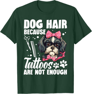 Dog Hairdresser Smocks Grooming Salon Dog Groomer T-Shirt - T-Shirt | Forest