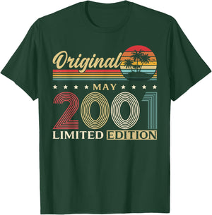25 Ans Anniversaire Homme Cadeau Mai 2001 Vintage T-Shirt - T-Shirt | Forest