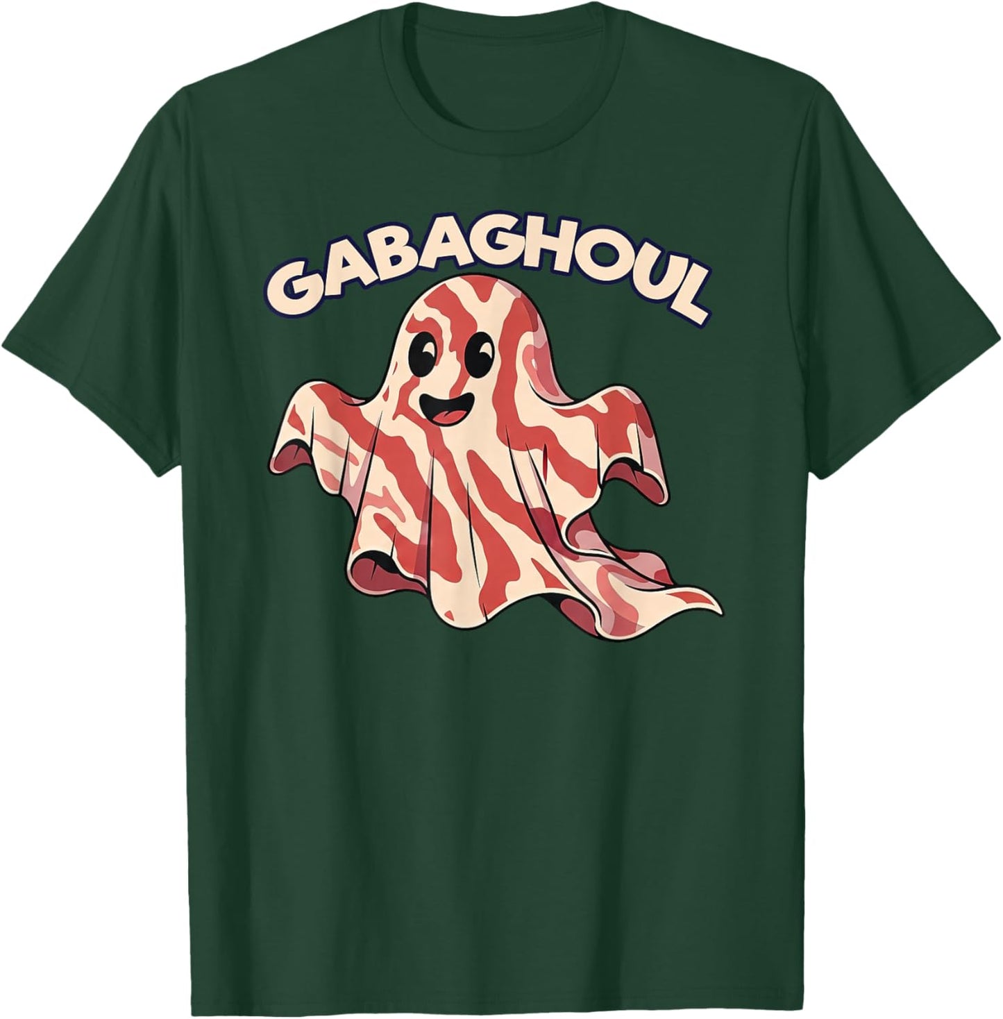 Gabaghoul Funny Italian Food Ghost Halloween Pun T-Shirt - T-Shirt | Forest