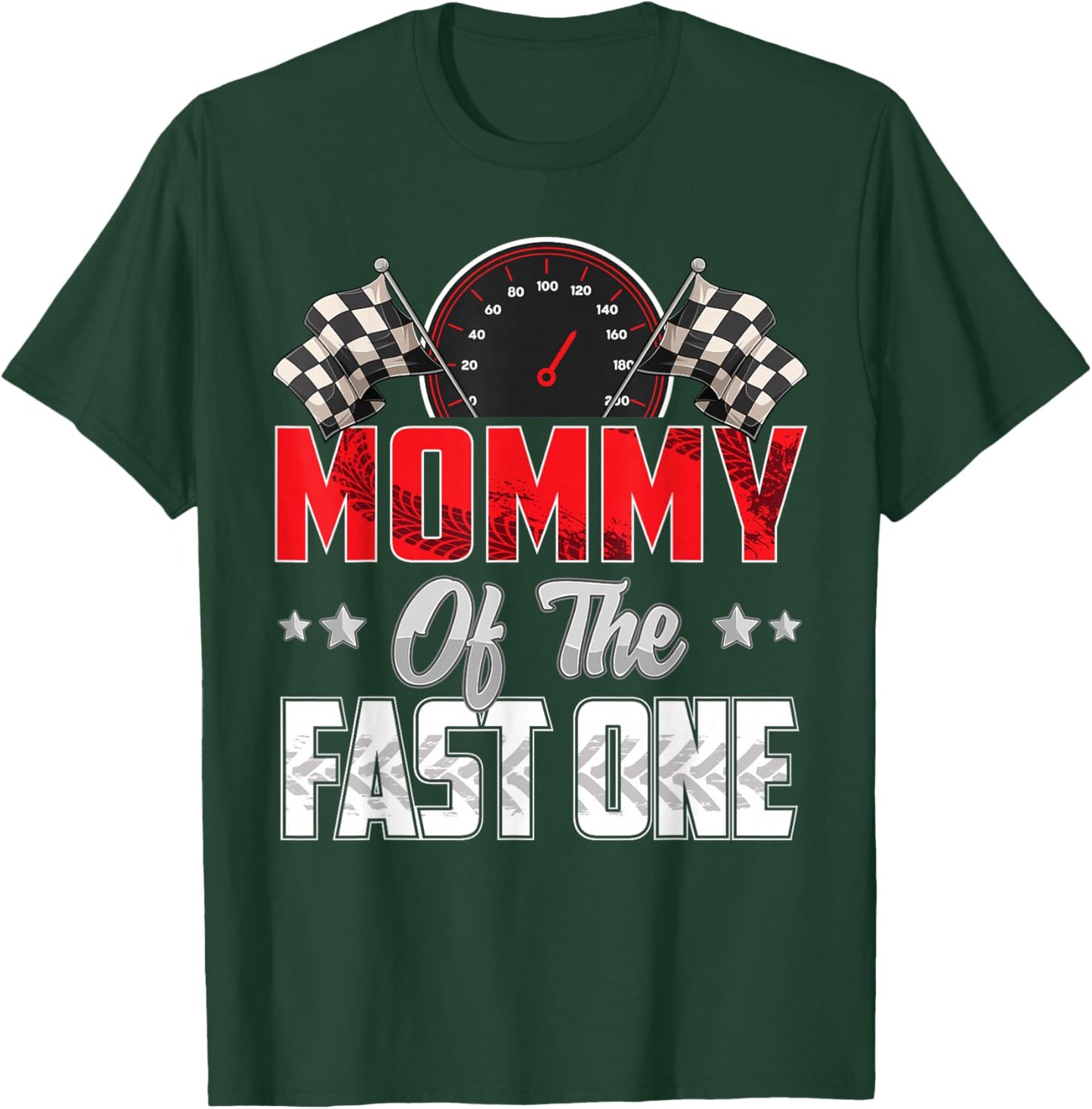 1 Year Old Racing car Fast one Birthday 1st Family Mommy T-Shirt - T-Shirt | Forest