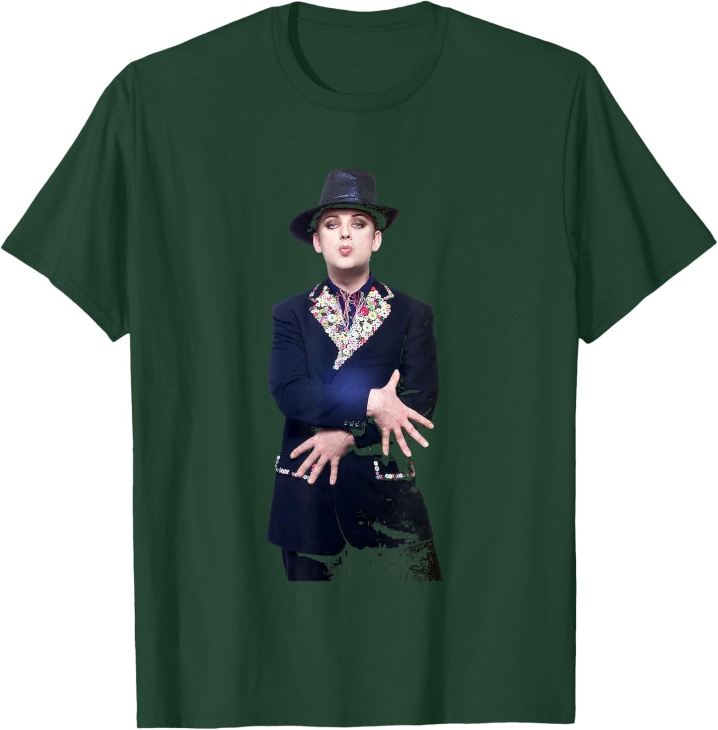 Culture Club Singer Boy George Studio Shoot T-Shirt - T-Shirt | Forest