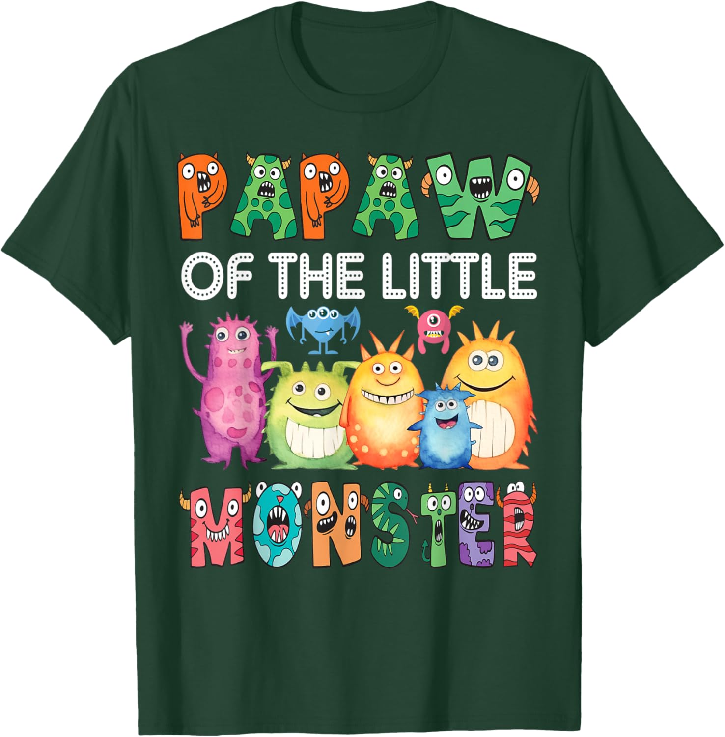 Papaw Of The Little Monster Kids 1St Birthday Party T-Shirt - T-Shirt | Forest