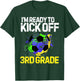 Funny Back To School First day Of 3rd grade Soccer Boys Kids T-Shirt - T-Shirt | Forest