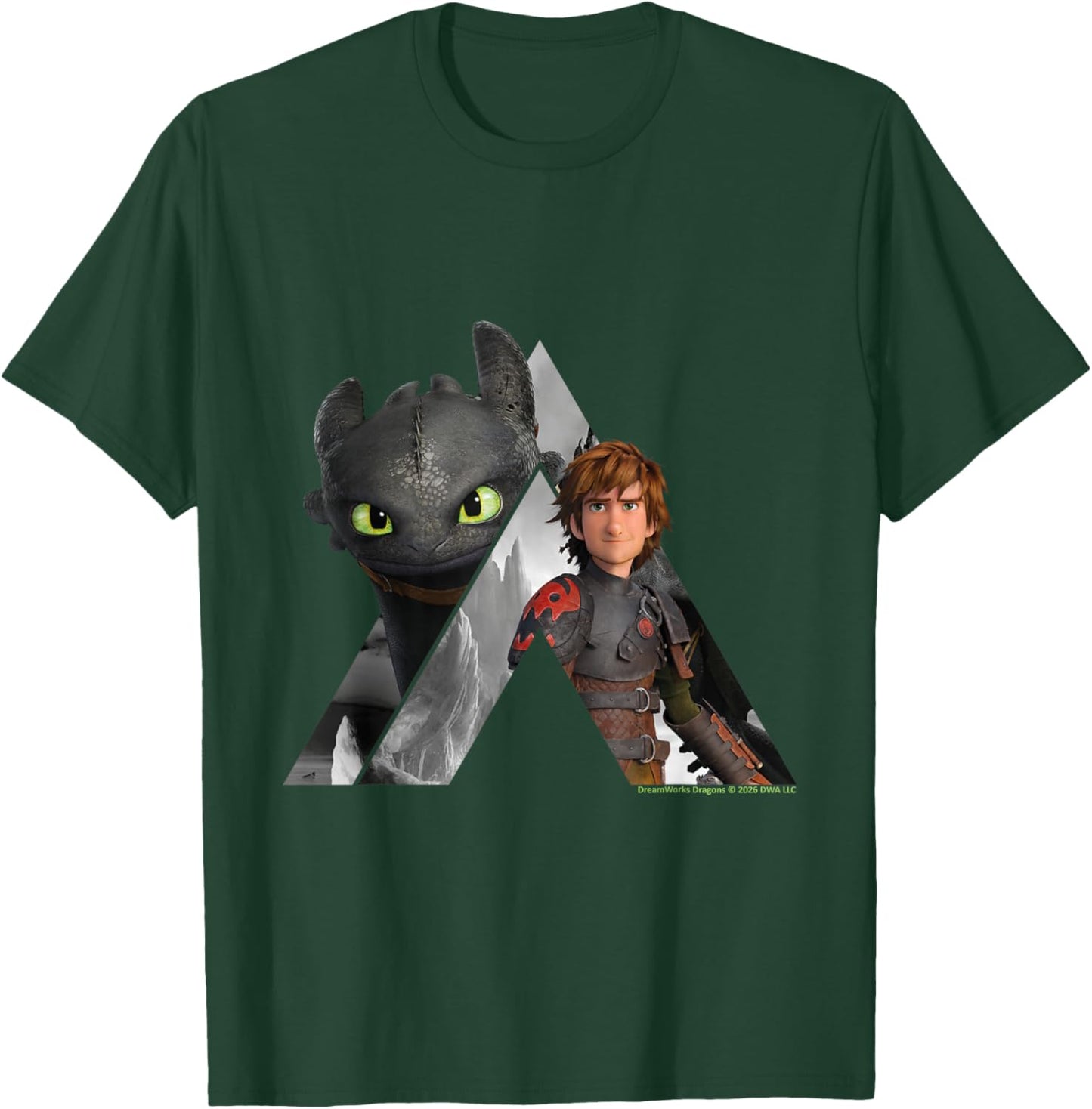 How to Train Your Dragon Toothless and Hiccup Viking Riders T-Shirt - T-Shirt | Forest