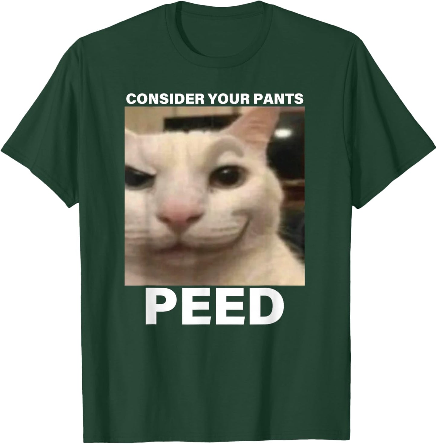 Consider Your Pants Peed Funny Cat Meme T-Shirt - T-Shirt | Forest