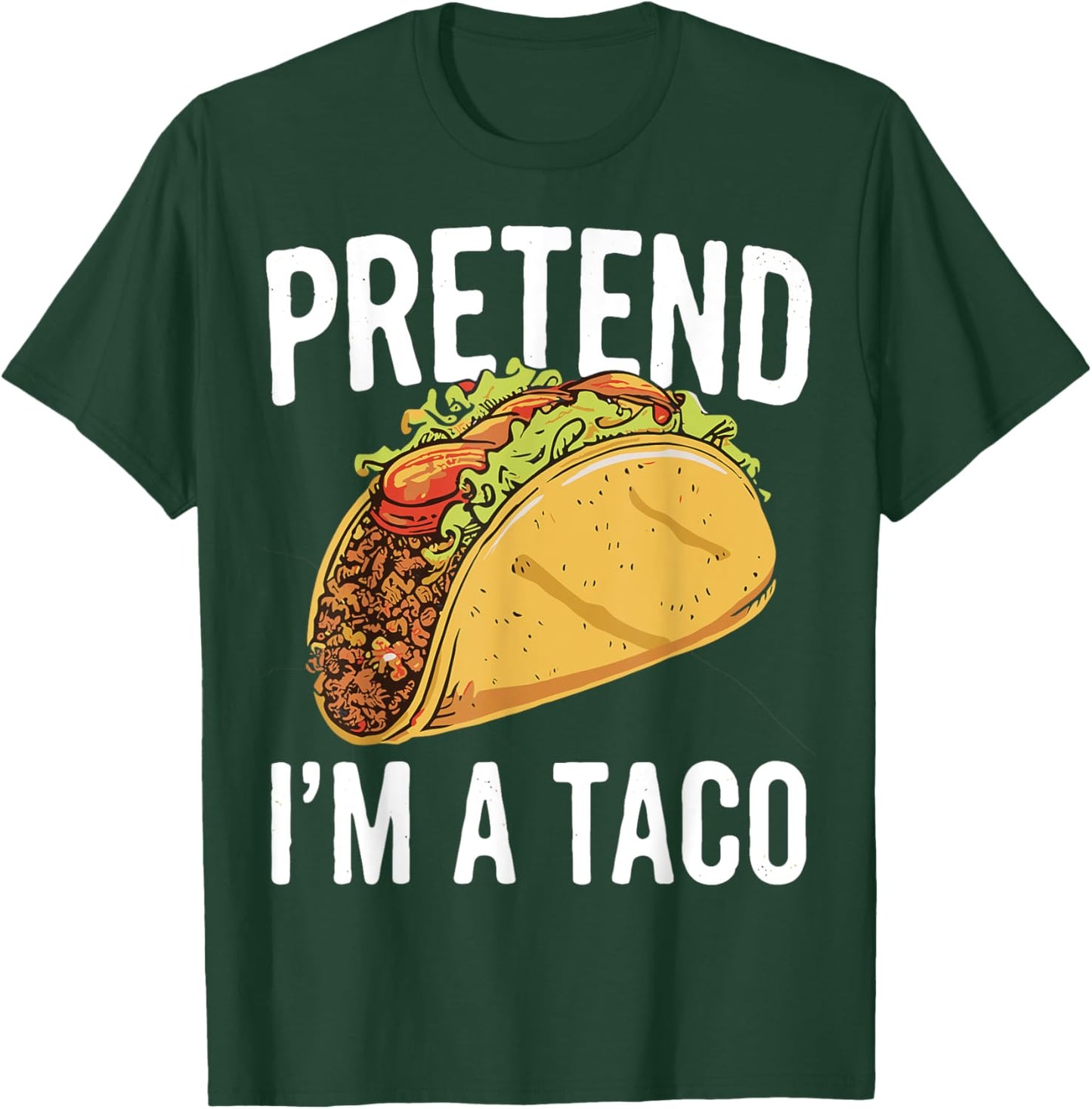 Pretend I'm A Taco Funny Halloween Japanese Noodle Costume T-Shirt - T-Shirt | Forest