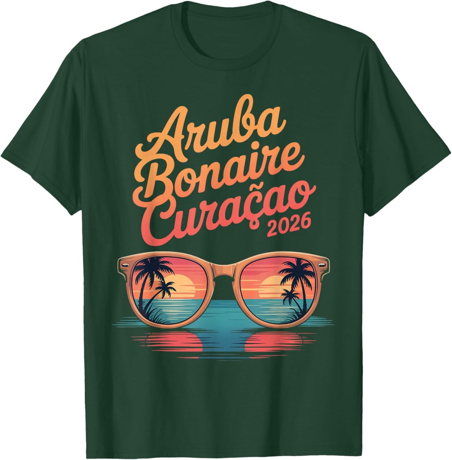 Aruba Bonaire Curacao 2026 ABC Islands Cruise Vacation T-Shirt - T-Shirt | Forest
