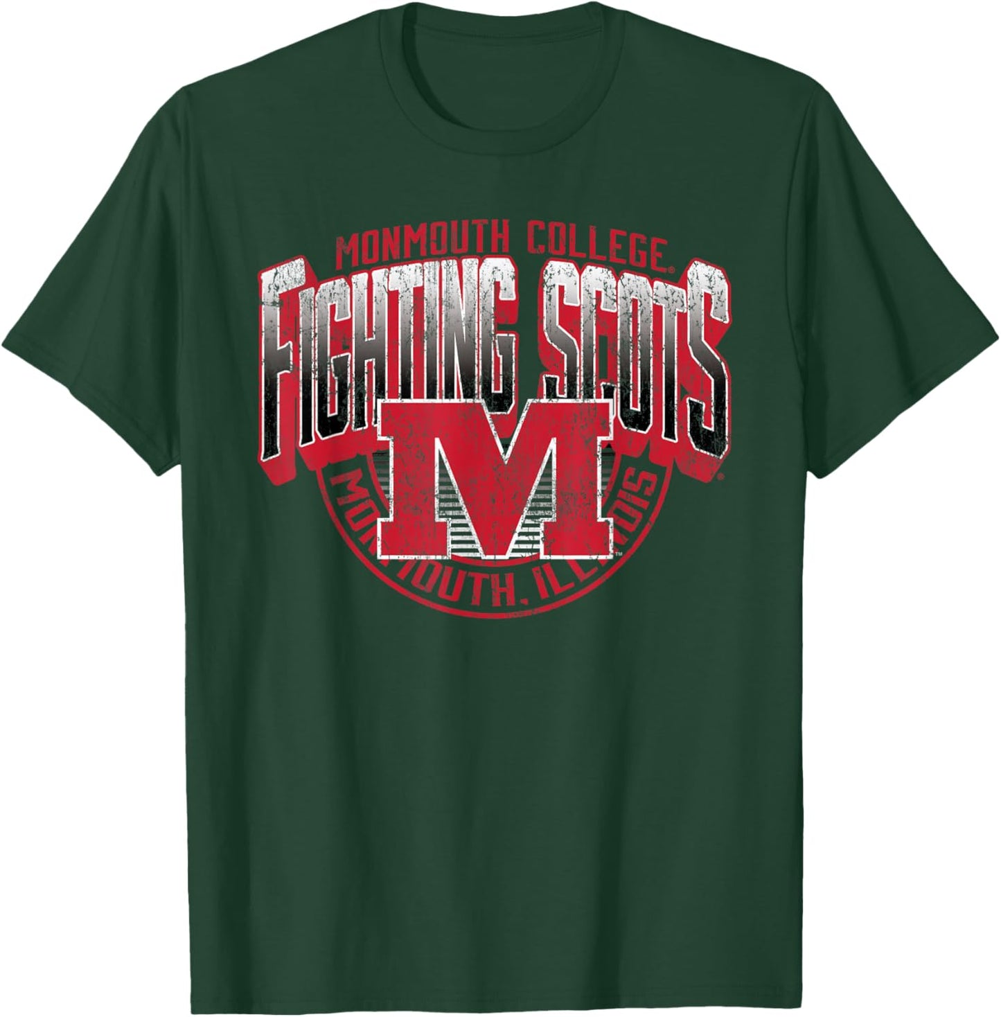 Monmouth College Fighting Scots Vintage Major Dark Heather T-Shirt - T-Shirt | Forest