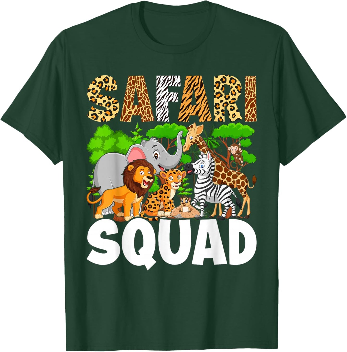 Safari Lovers Zoo Safari Squad T-Shirt - T-Shirt | Forest