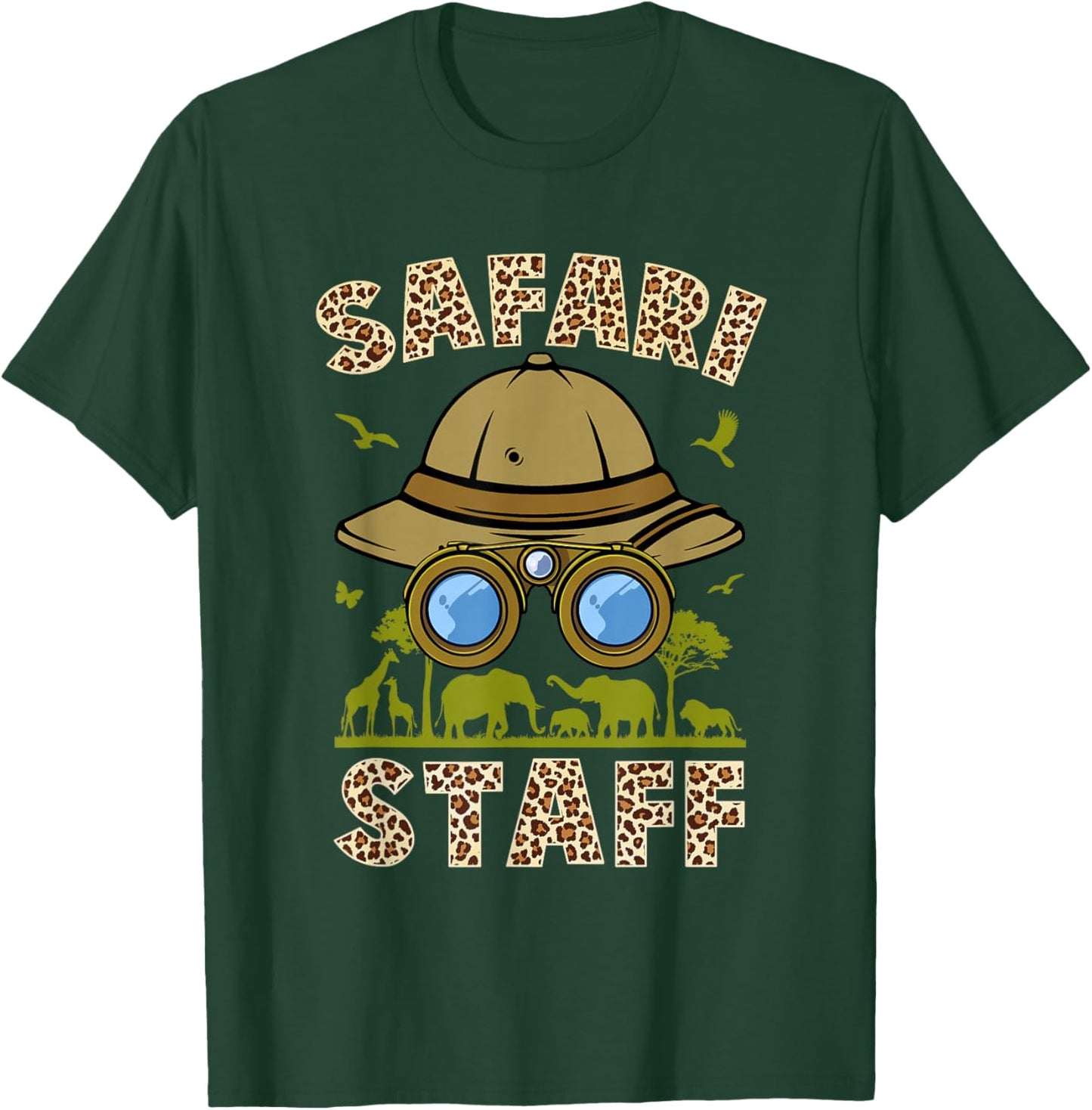 Safari Staff Art Women Zookeeper Costume Zoo Jungle T-Shirt - T-Shirt | Forest