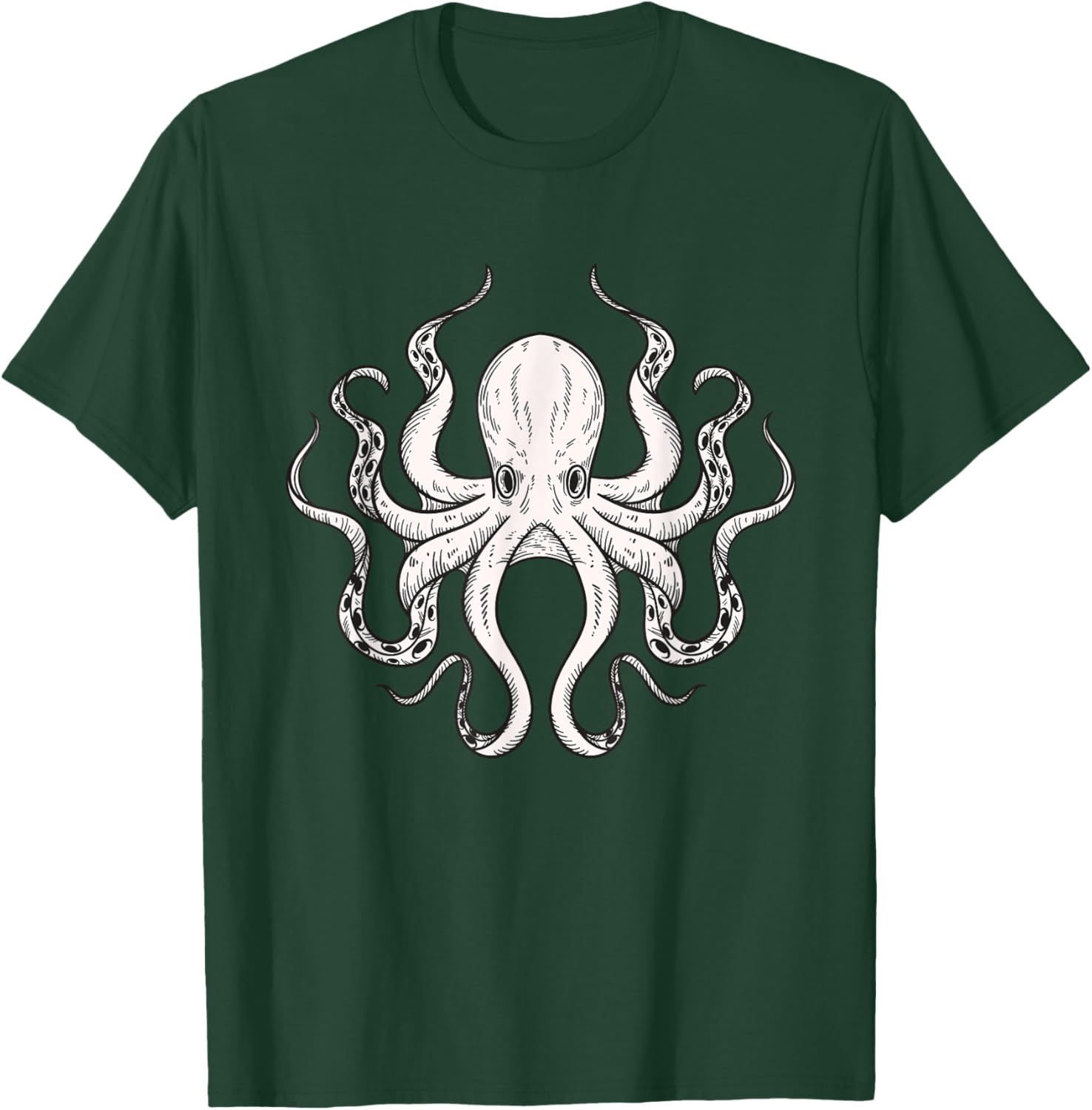 Octopus Kraken Men Women Boys Girls Kids T-Shirt - T-Shirt | Forest