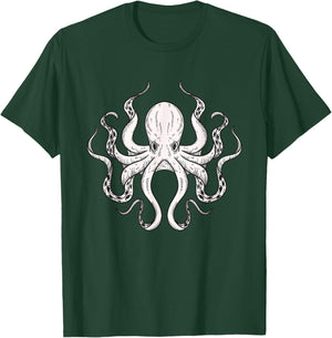 Octopus Kraken Men Women Boys Girls Kids T-Shirt - T-Shirt | Forest