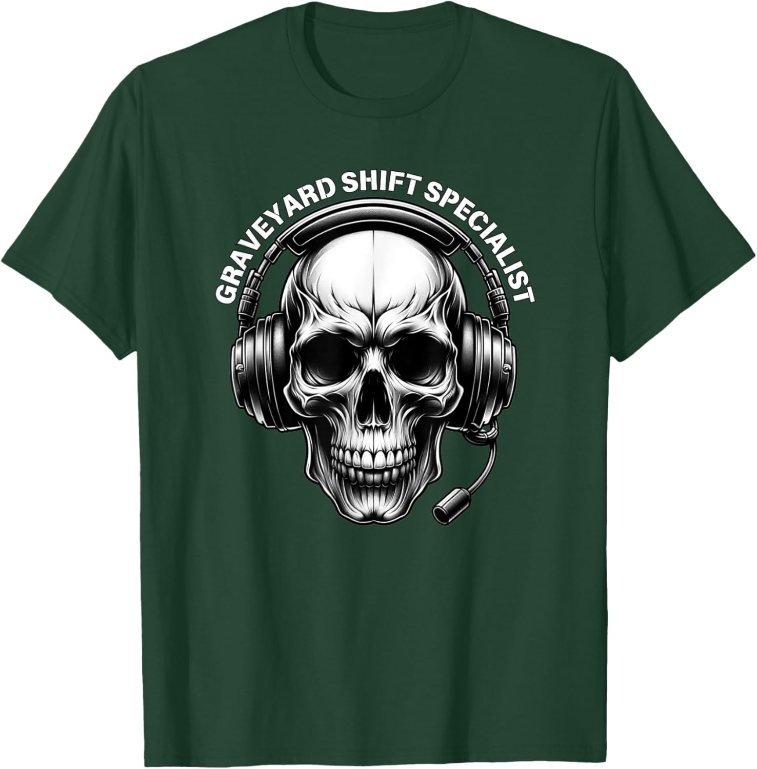 911 Dispatcher Gifts Police Night Shift Thin Gold Line T-Shirt - T-Shirt | Forest