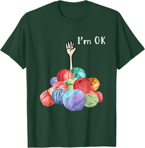 I'm ok Yarn T-Shirt - T-Shirt | Forest