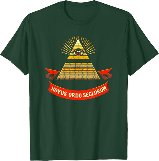 Desperately Seeking Susan's Illuminati Freemason Pyramid Eye T-Shirt - T-Shirt | Forest