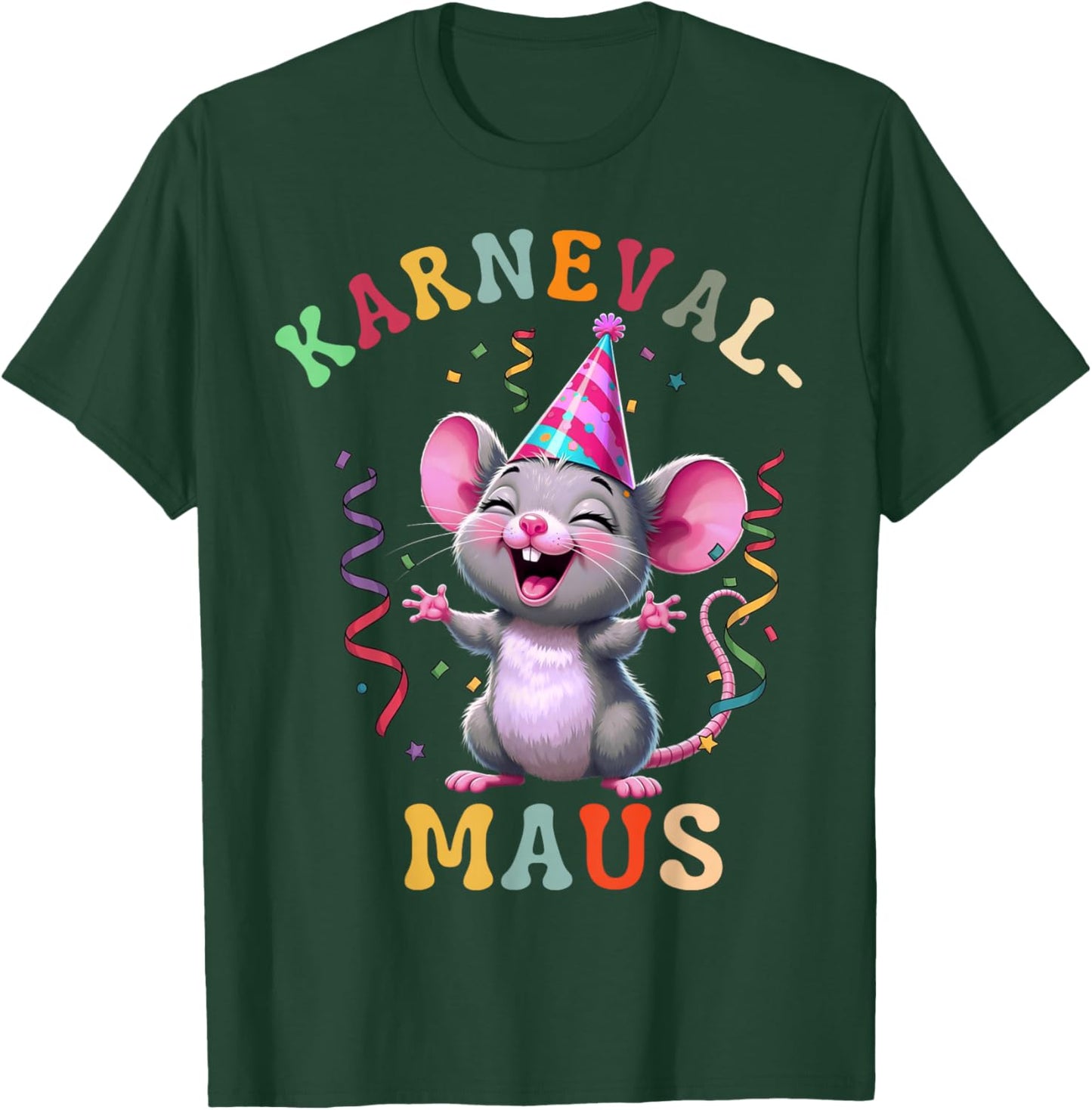 Carnival Mouse Cute Fancy Dress Motif and Children T-Shirt - T-Shirt | Forest
