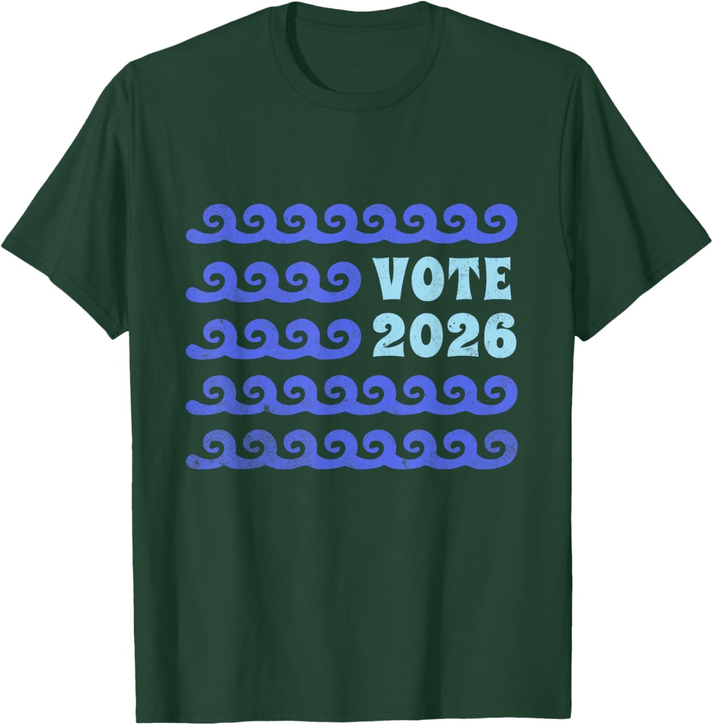 Blue Wave 2026 T-Shirt - T-Shirt | Forest