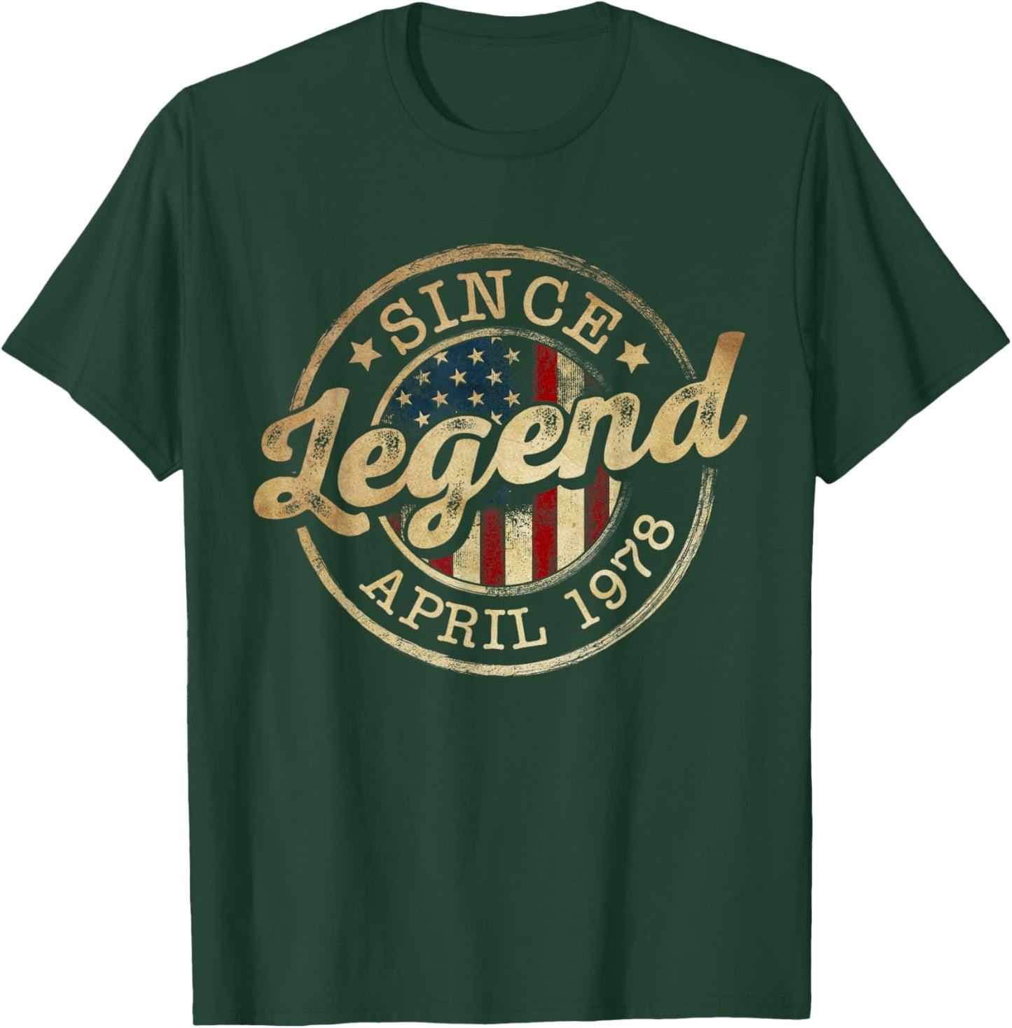 Legend Since April 1978 Vintage 48th Birthday Classic T-Shirt - T-Shirt | Forest