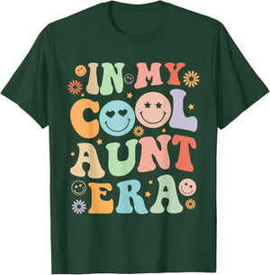 Auntie Aunt Baby Announcement Mother's Day Women Girl T-Shirt - T-Shirt | Forest