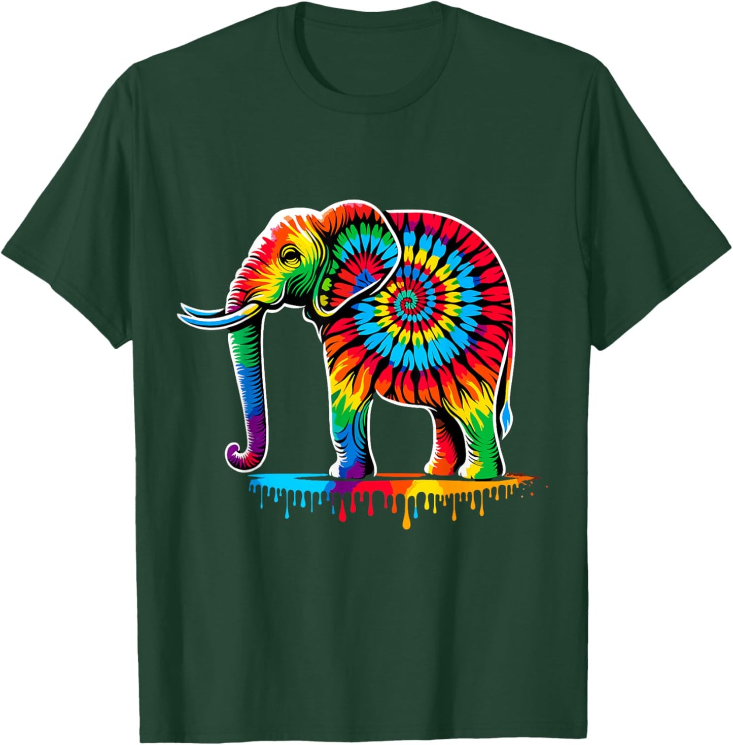 Tie-Dye Elephant T-Shirt - T-Shirt | Forest