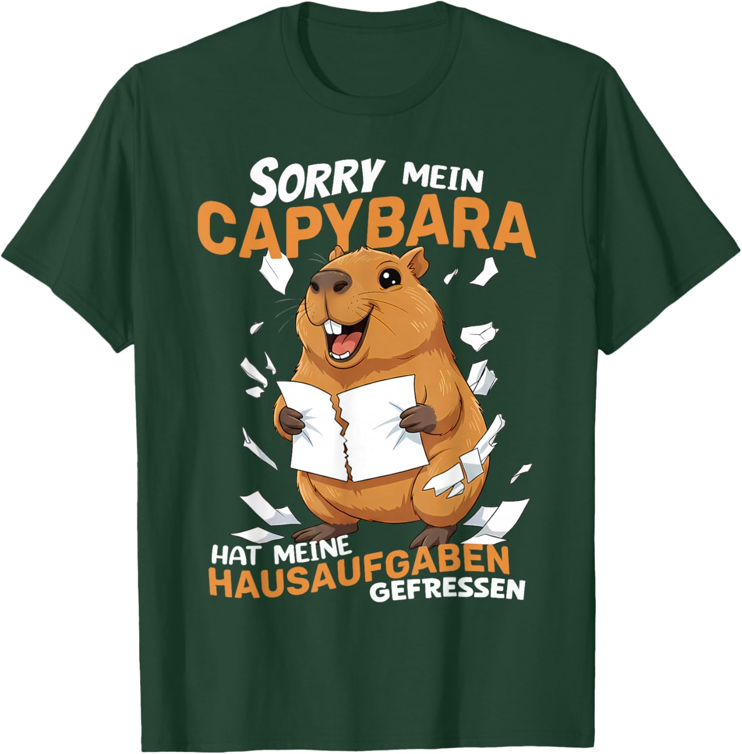 Sorry Mein Capybara Hat Meine Hausaufgaben Gefressen T-Shirt - T-Shirt | Forest