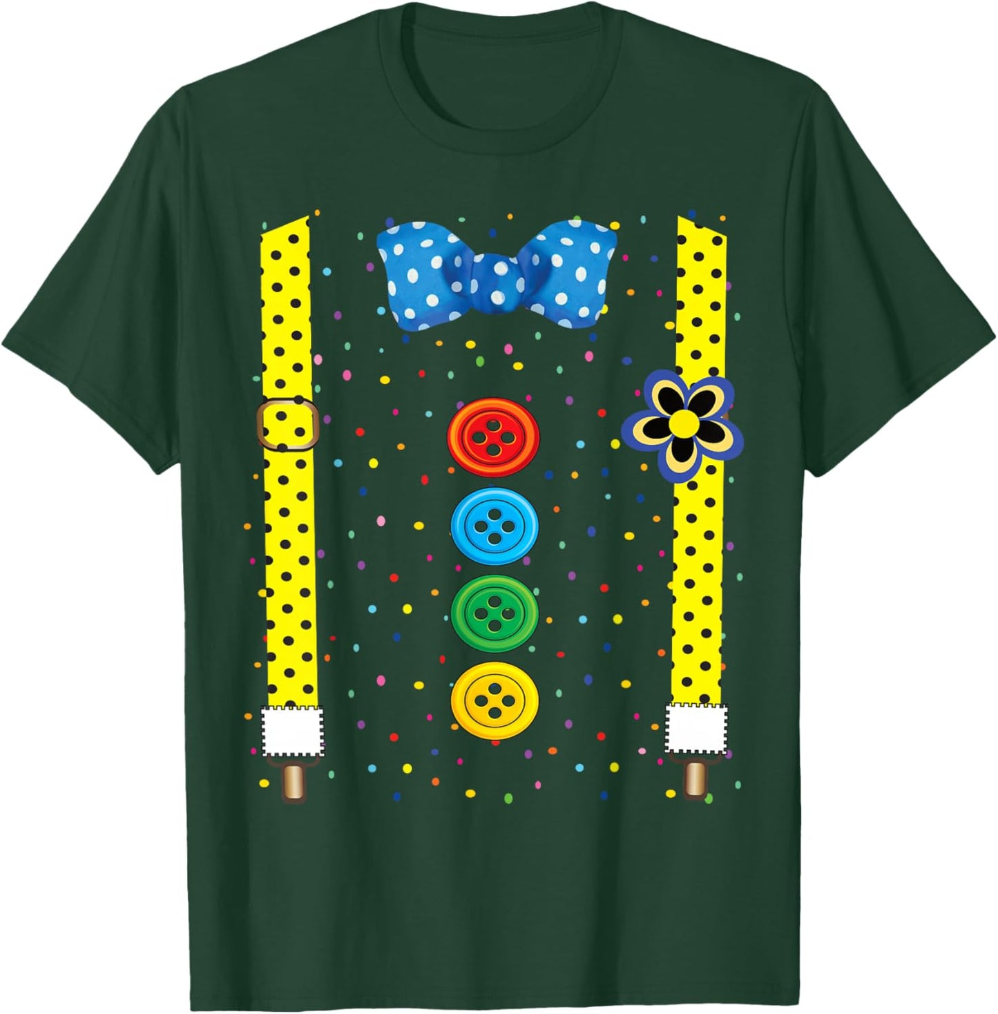 Funny Clown Costumes for Children Carnival Costume T-Shirt - T-Shirt | Forest