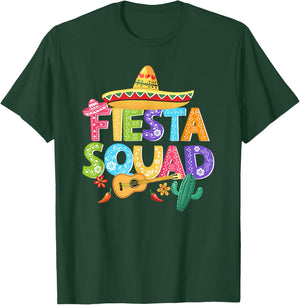 Fiesta Squad Cinco De Mayo Matching Family Mexican Party T-Shirt - T-Shirt | Forest